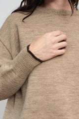 Wholegarment Knit Wool Sweater