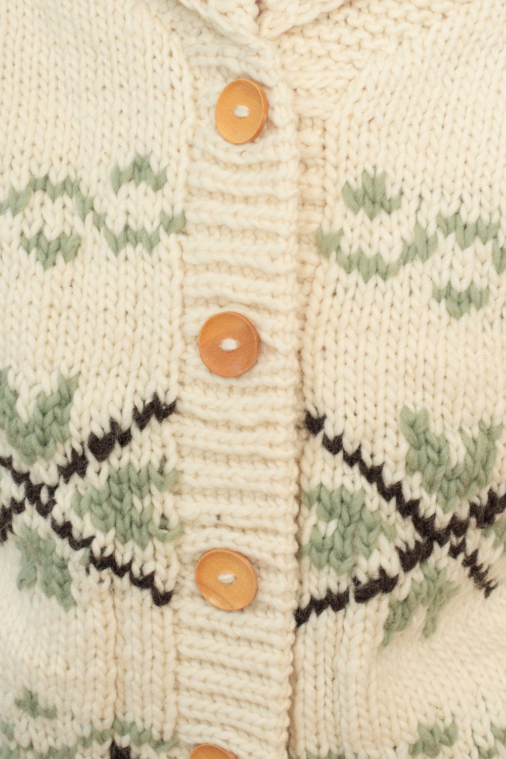 Peru Hand Knit Wool Cardigan
