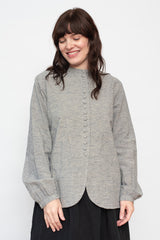 Cotton and Linen Nep Shirt Natural