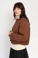 Peru Hand Knit Wool One Button Cardigan