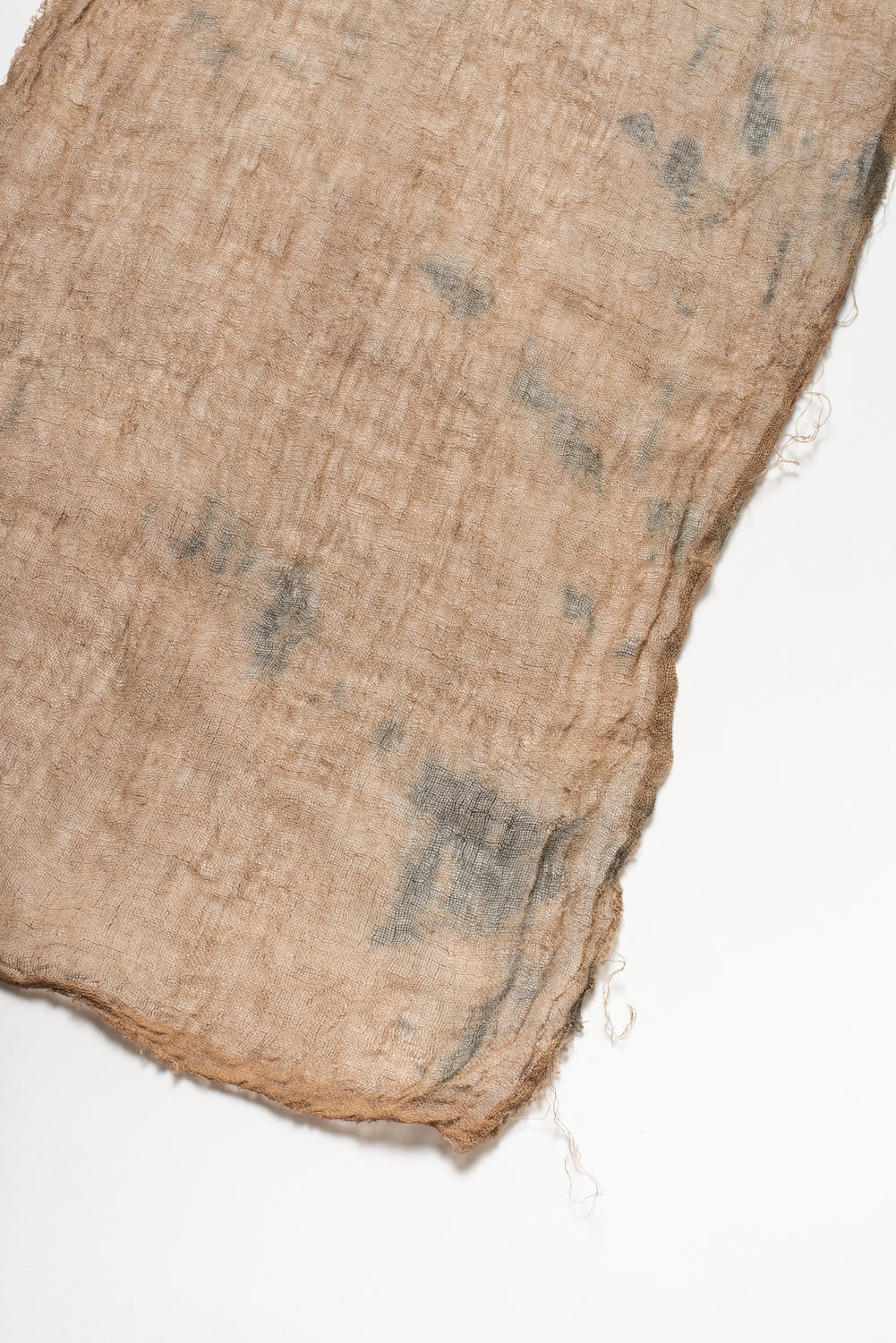 Naturally Dyed Linen Gauze Textile, Light