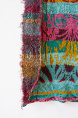 Cotton Knit Scarf Blue