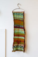 Cotton Knit Scarf Green