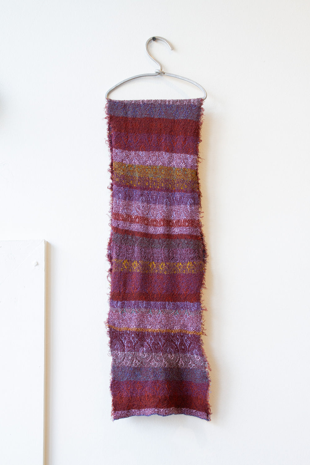 Cotton Knit Scarf Violet Blue