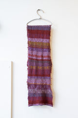Cotton Knit Scarf Violet Blue