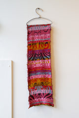 Cotton Knit Scarf Pink