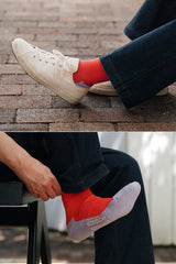 Cotton Cashmere Walk Socks Red