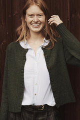 Raglan Cardigan Green