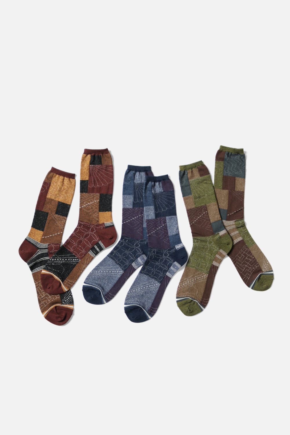 144 Yarns FUROSHIKI Patchwork Socks