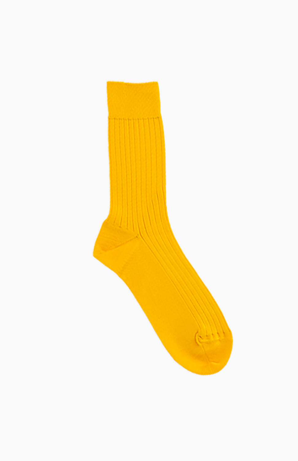 Egyptian Cotton Ribbed High Socks Suzuki Gold