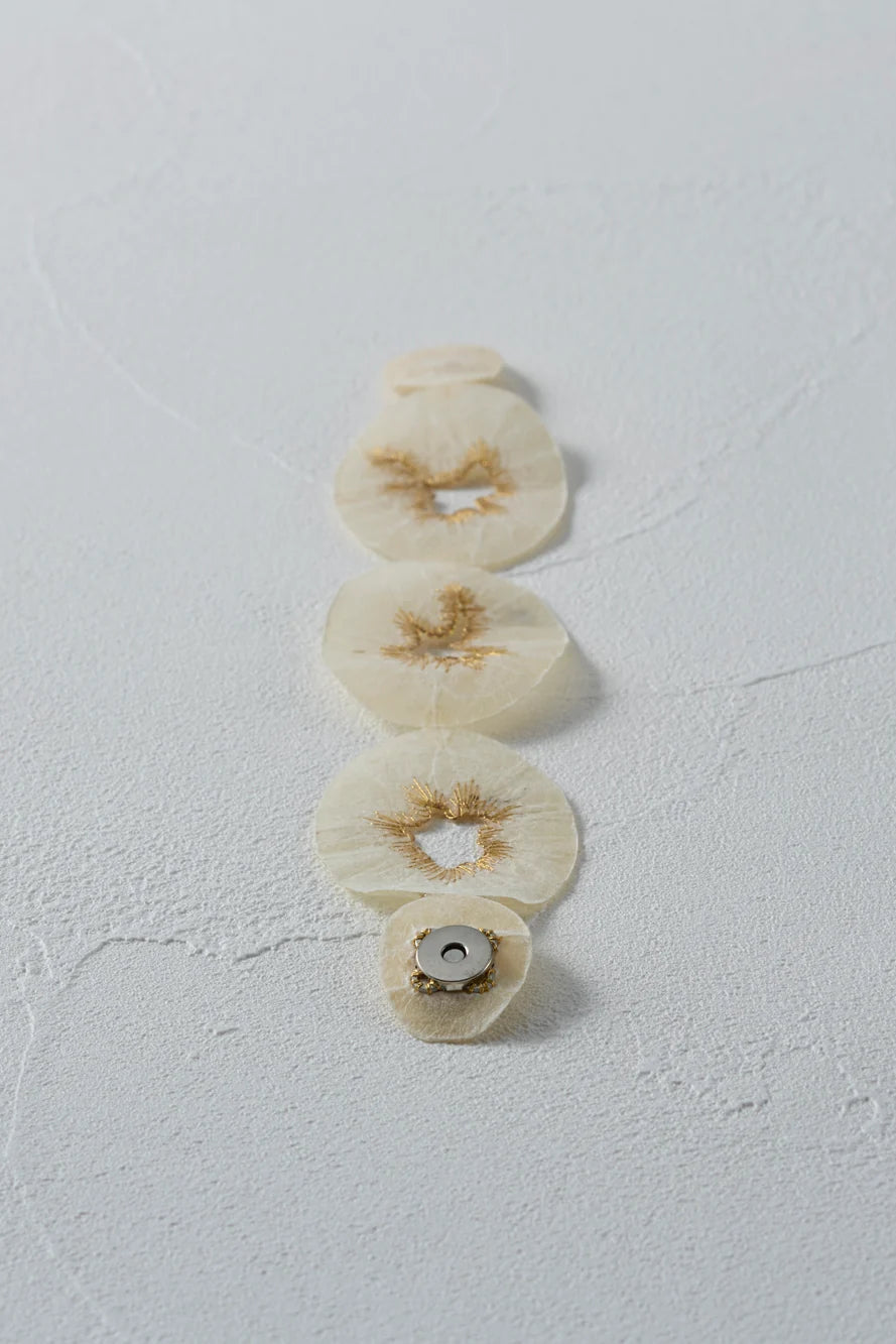 Washi and Gold Thread Bracelet
