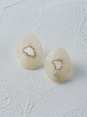 Washi and Silver Thread Earrings 010