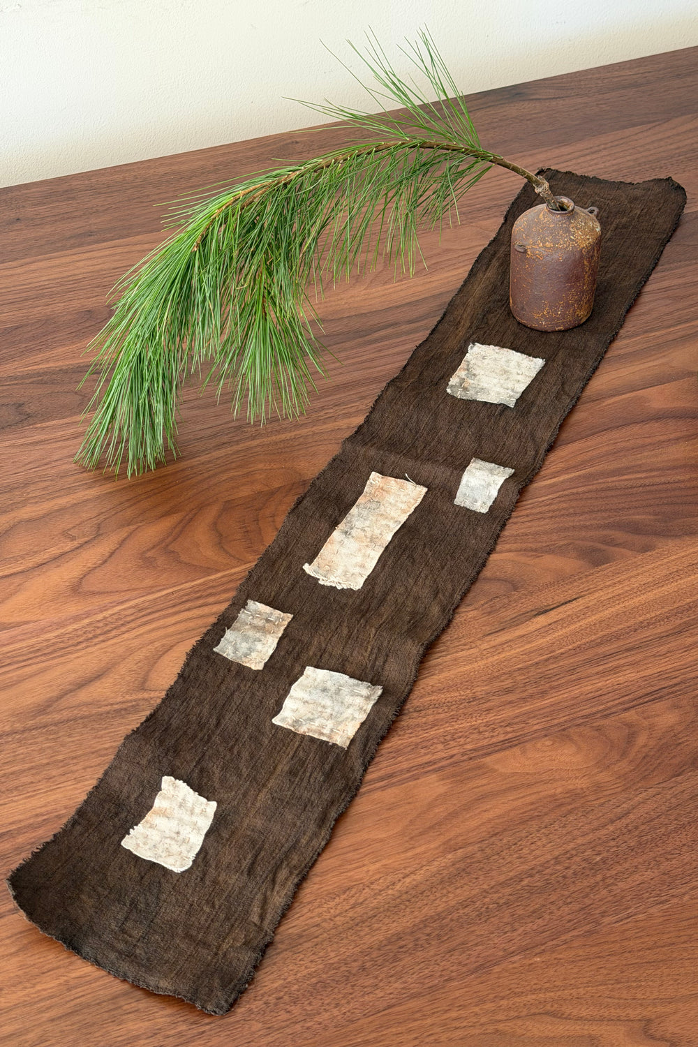 Kakishibu Dyed Patched Table Mat