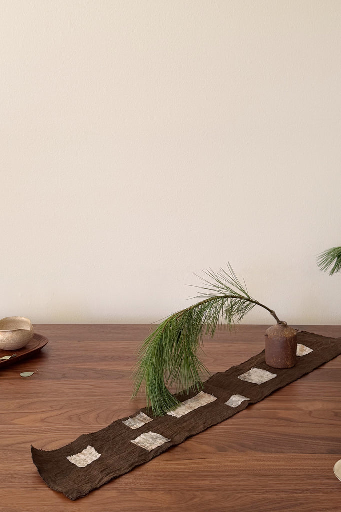 Kakishibu Dyed Patched Table Mat