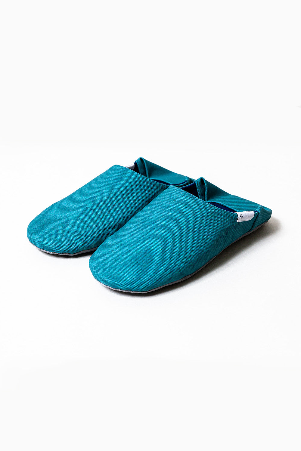 Canvas Room Shoes, Turquoise