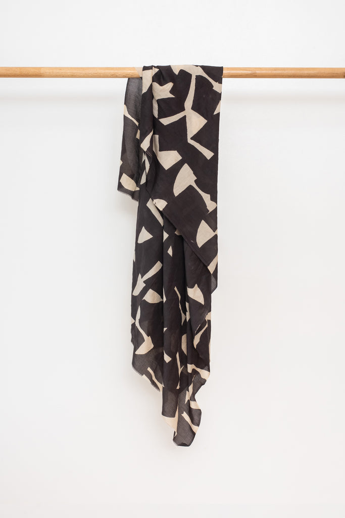 Abstract Shawl Charcoal