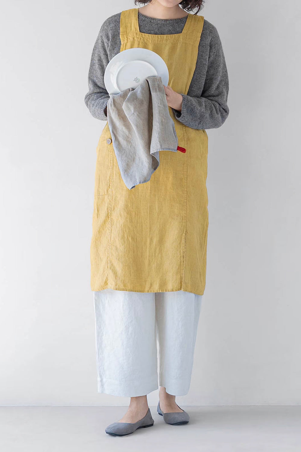 Anita Apron,  Antique Yellow