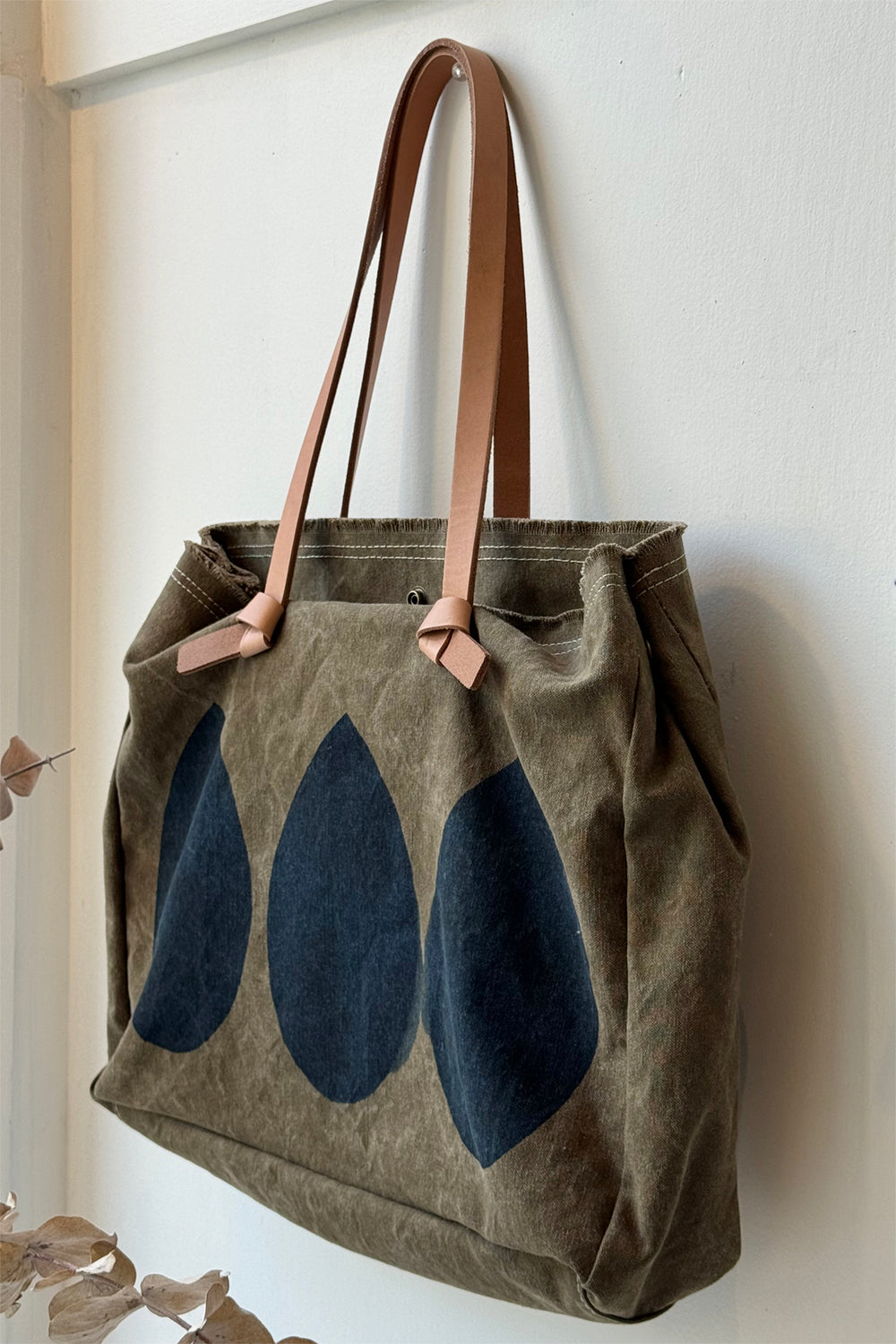 Organic Canvas Tote Narrow Shizuku