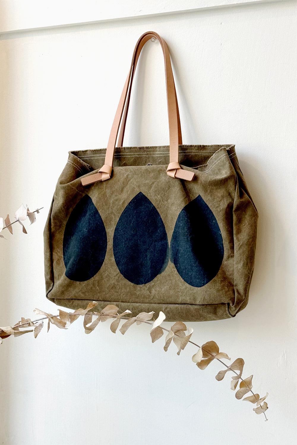 Organic Canvas Tote Narrow Shizuku