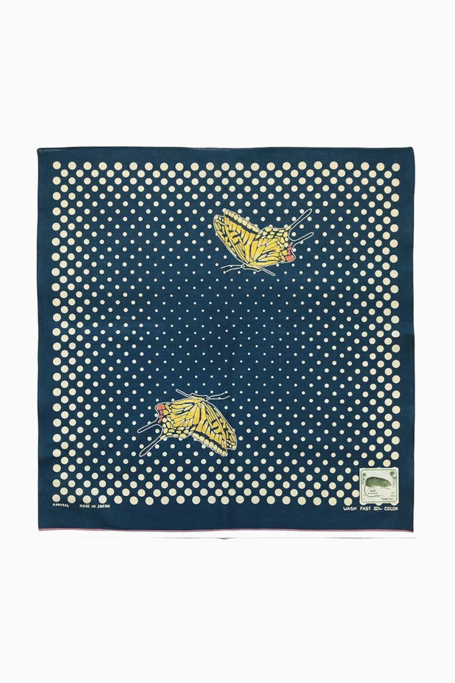 Fastcolor Selvedge Bandana Coco Swallowtail