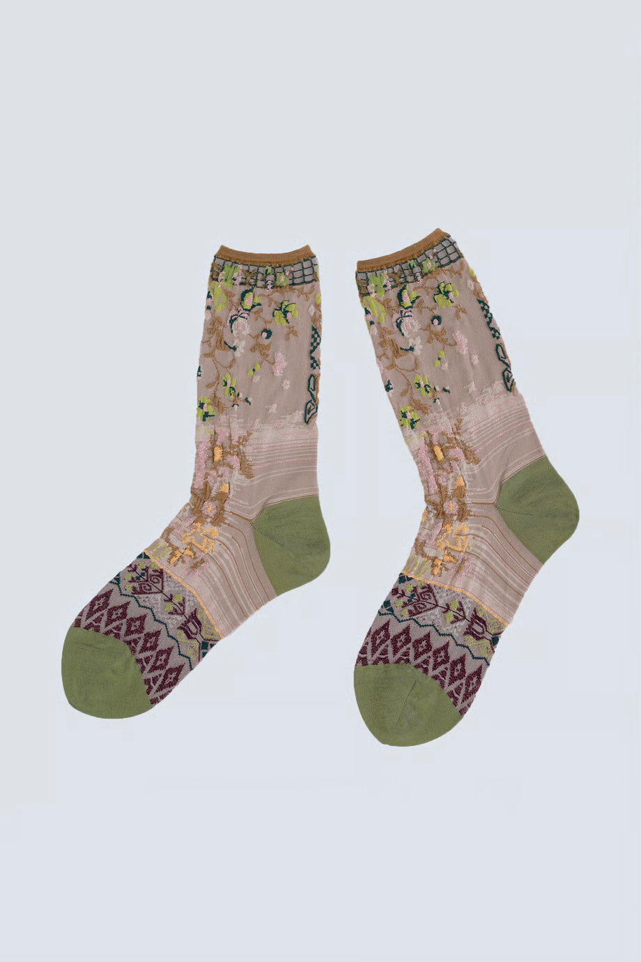 Antique Flower Socks