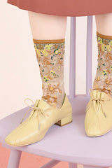Antique Flower Socks