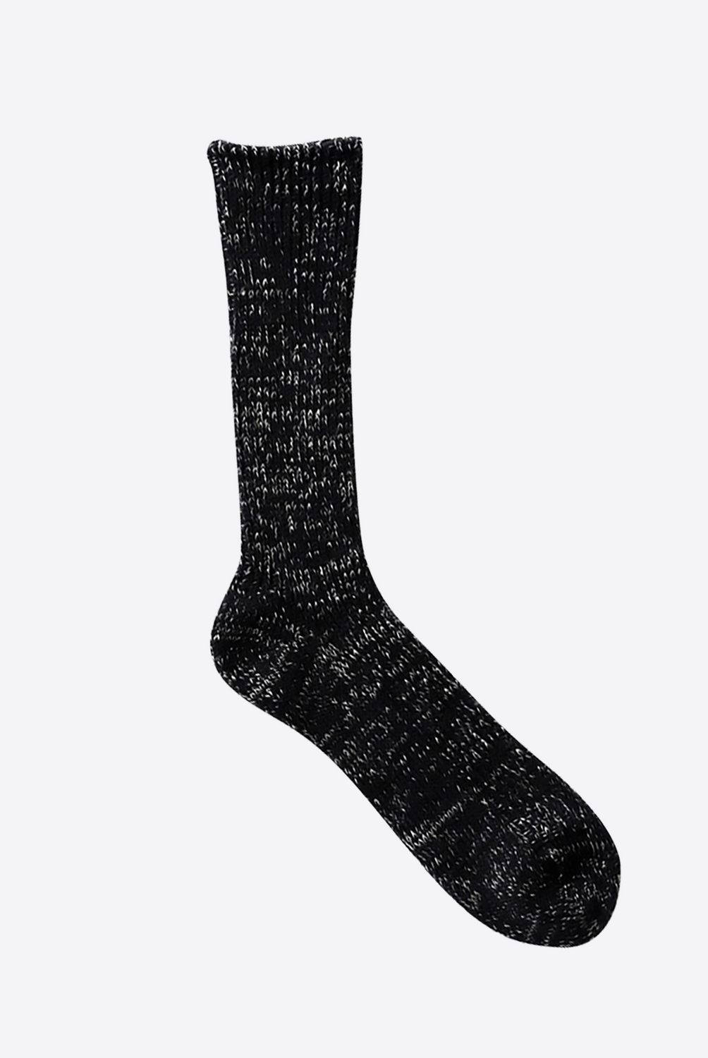 Hemp Cotton Ribbed Socks Black