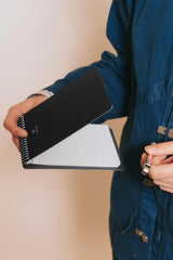 Medium Notebook A6 Faded Black