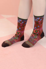Antique Flower Socks
