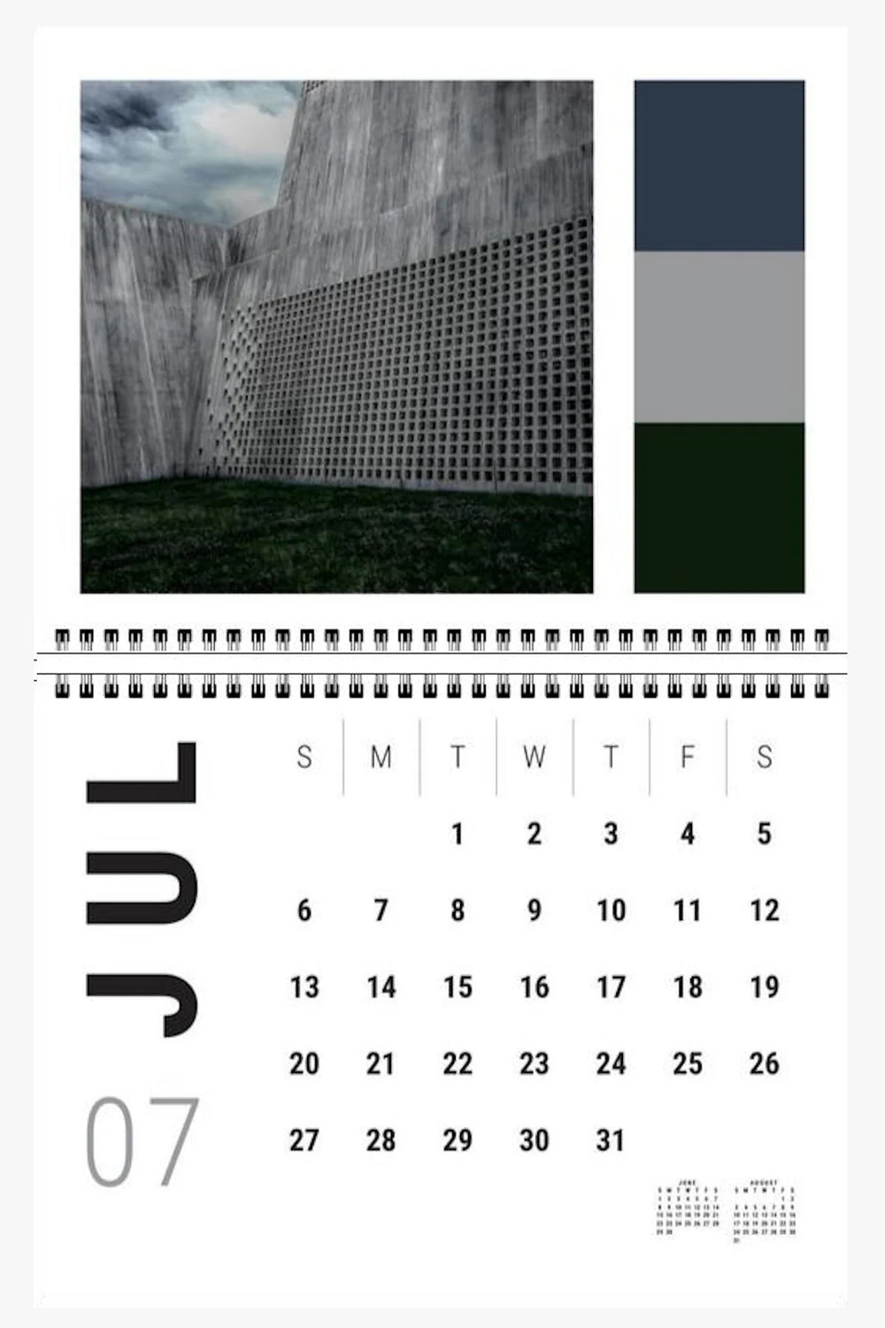 Brutal Zen Calendar 2025