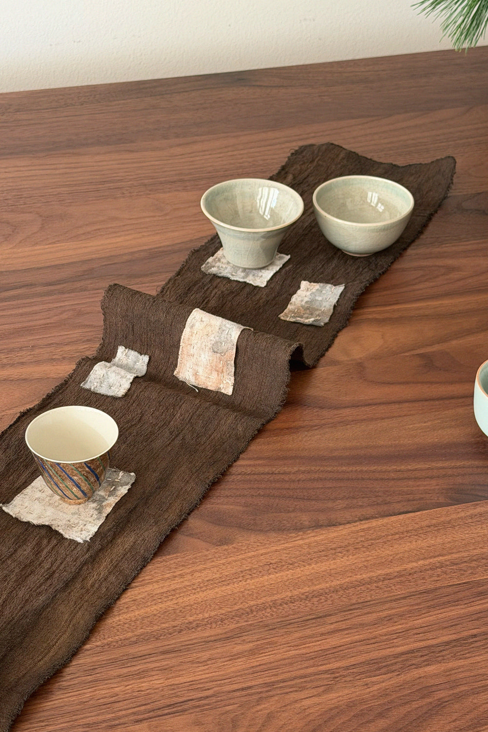 Kakishibu Dyed Patched Table Mat