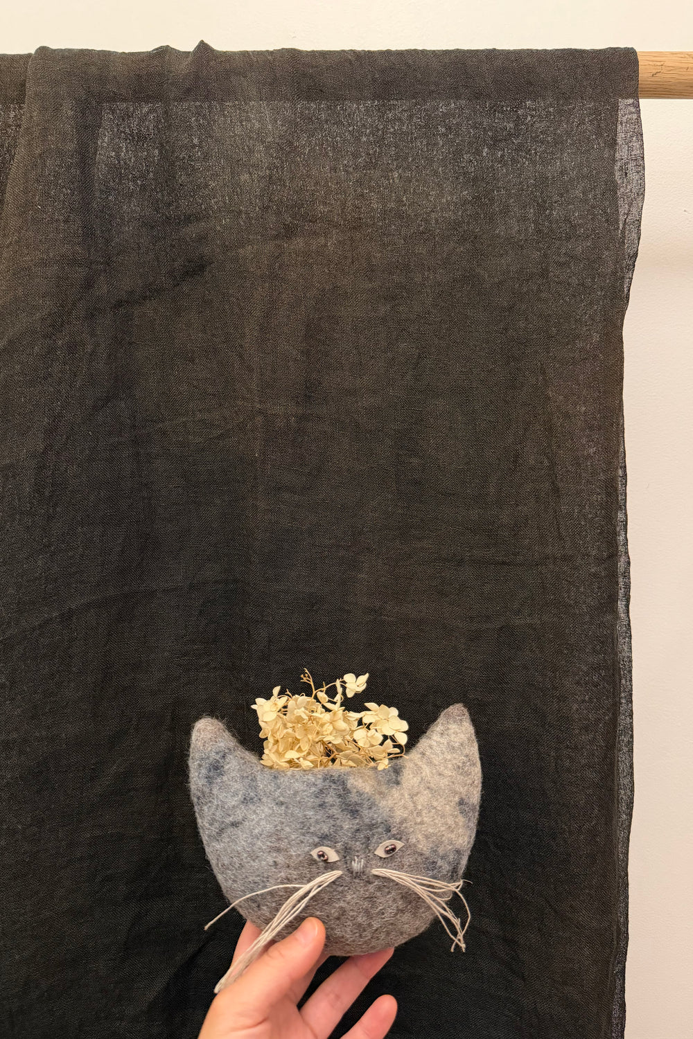 Felt Cat Face Pouch