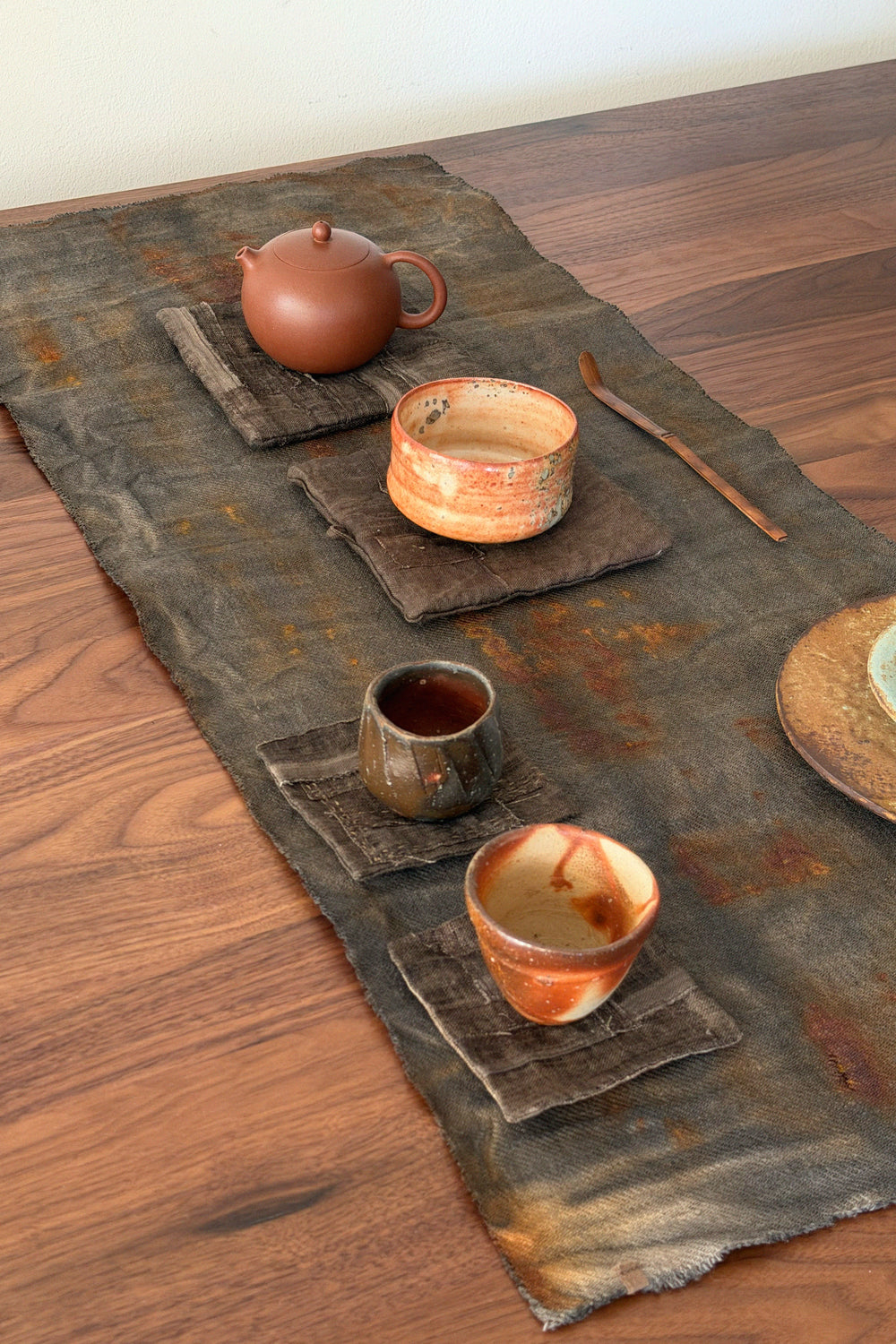 Hand-Dyed Linen Textile