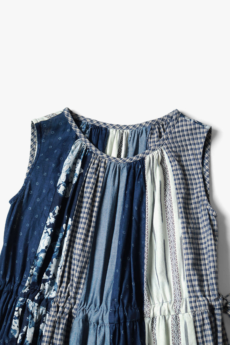 Patchwork KAHLO Dress, Indigo