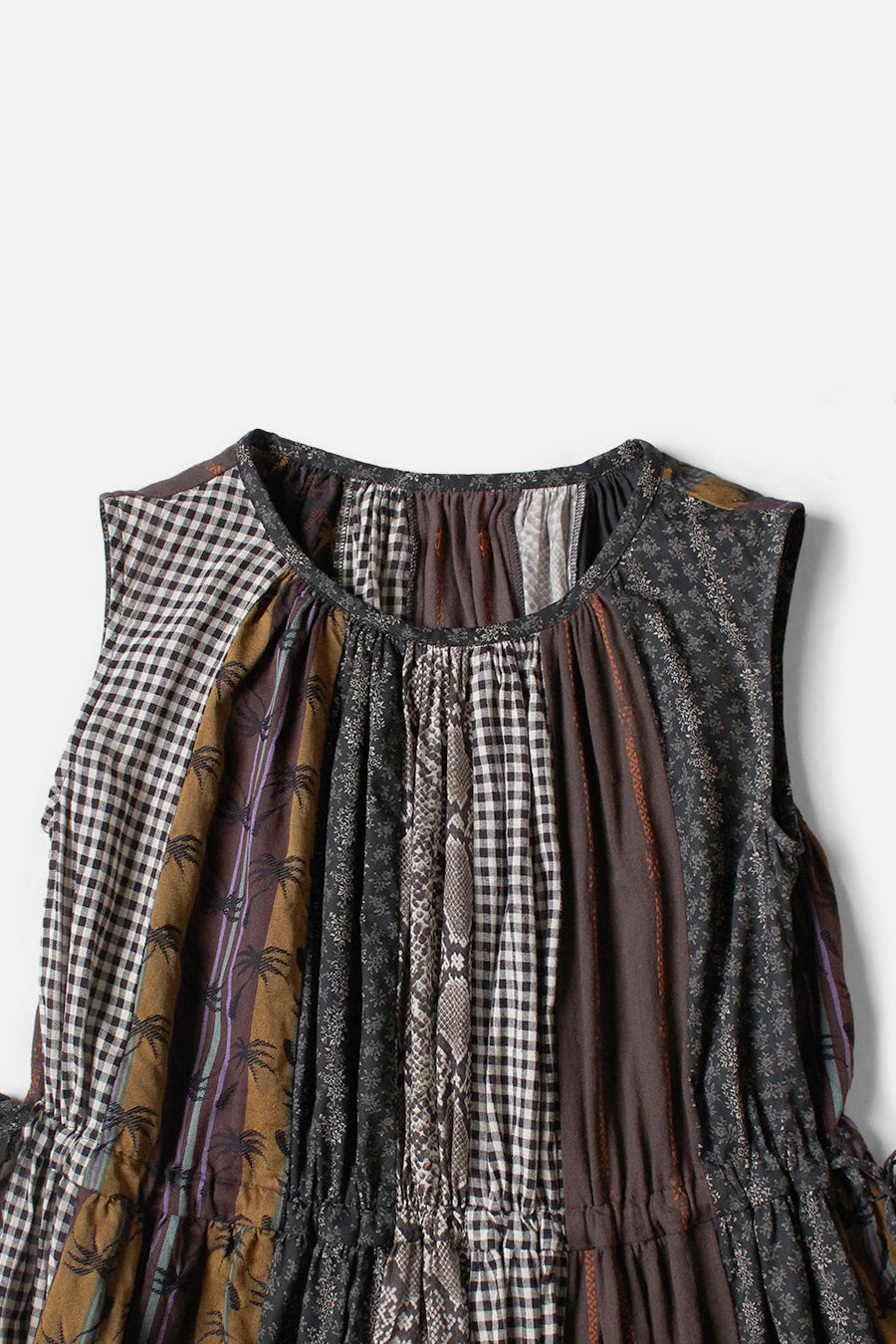 Patchwork KAHLO Dress, Black
