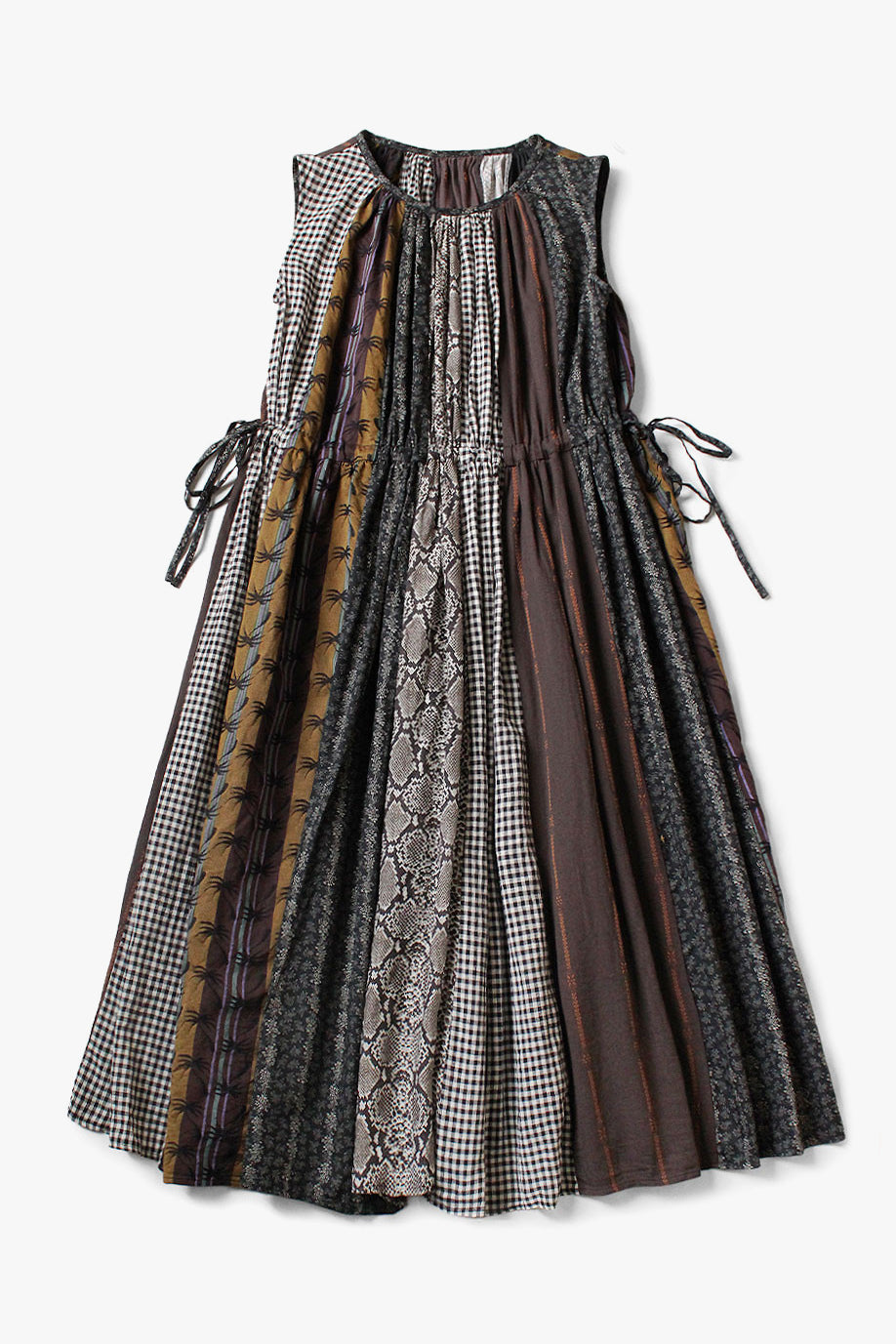 Patchwork KAHLO Dress, Black