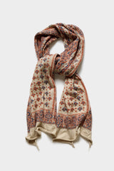 Compressed Wool HAPPY Scarf BIG MAMA Bandana, Ecru