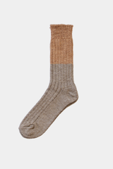 Wool & Cotton Slab Socks, Fish and Chips