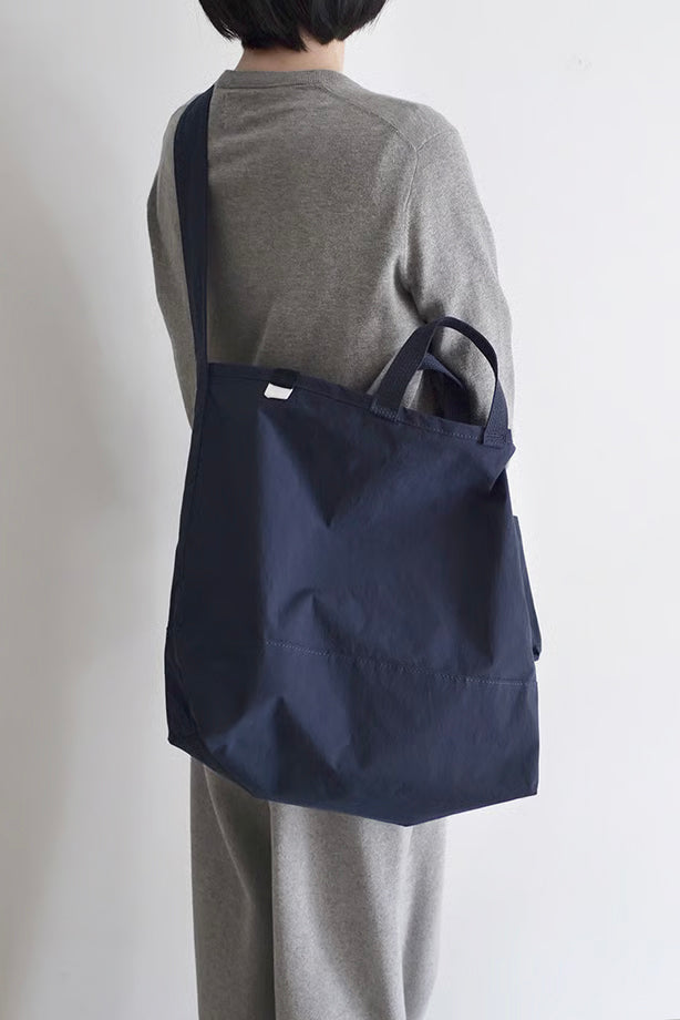 Side Pocket Tote Bag Midnight Blue