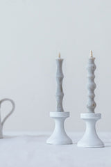 Stoneware Candle Stand-Fluid