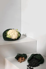 Organic Cotton Food Bag Dark Green