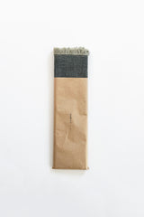 Cotton Tenugui with Fringe, Solid Green