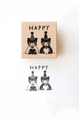 Aiko Fukawa Stamp HAPPY