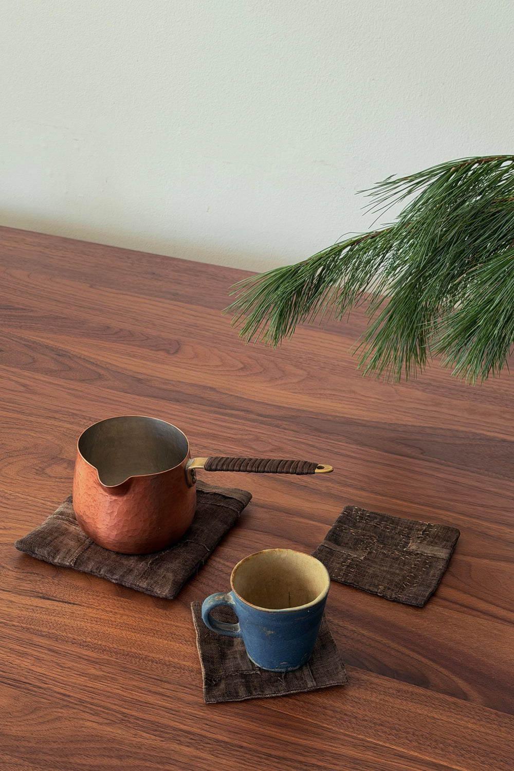 Kakishibu Square Tea Mat