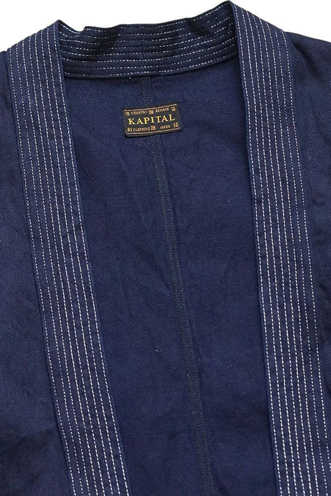8 Oz INDIGO x INDIGO Denim KAKASHI Shirt (FUROSHIKI)