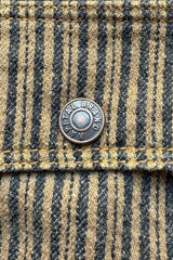 Twill Aging Wool Stripe CACTUS Coverall Gray