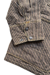 Twill Aging Wool Stripe CACTUS Coverall Gray