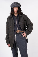 Twill Aging Wool CACTUS Coverall Charcoal