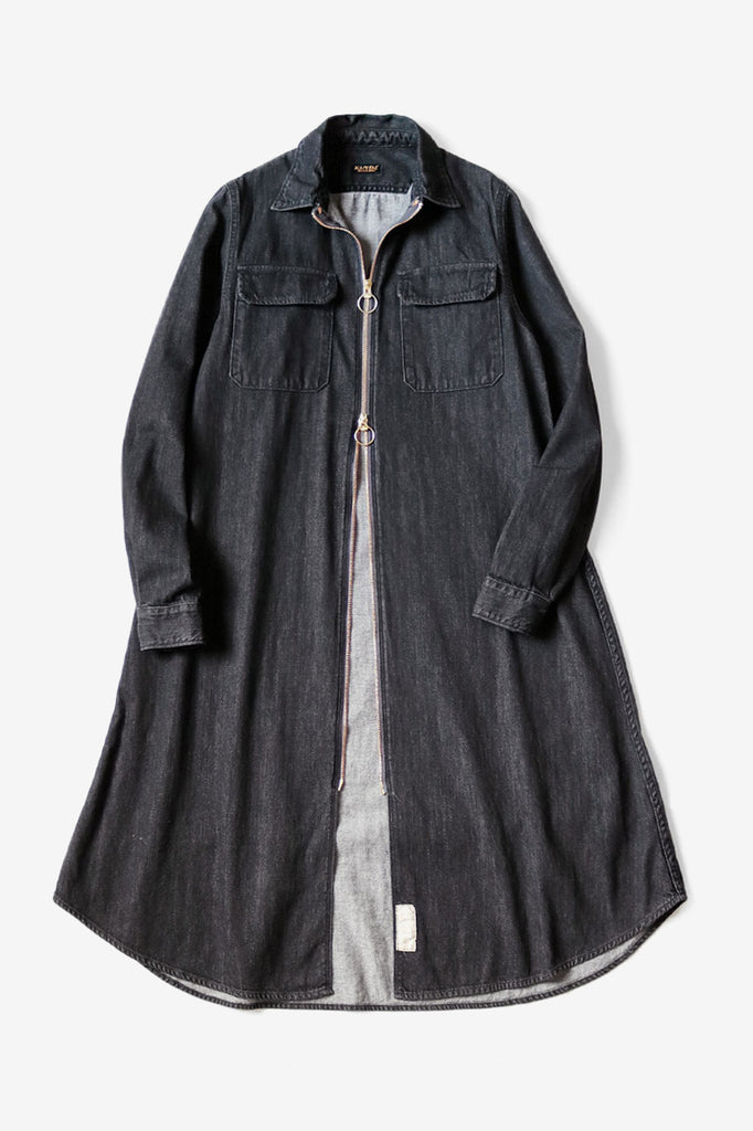 8 oz BLK x ECR Denim Drizzler Work Shirt Dress