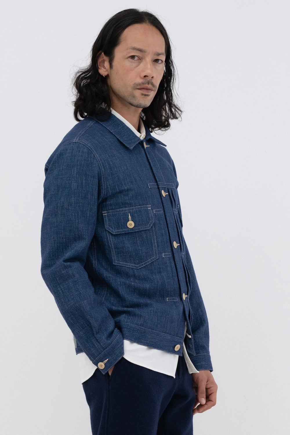 Unisex Wool Denim Jacket